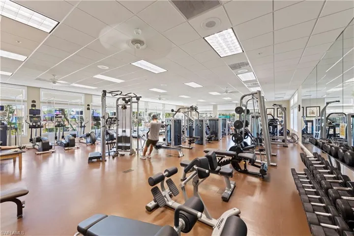 Attended Work out facility in the Enrichment Center