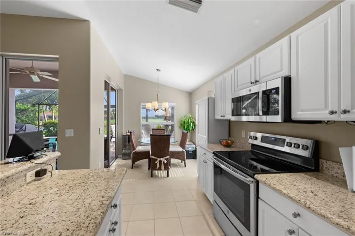 Beautiful White Cabinets with updated appliances