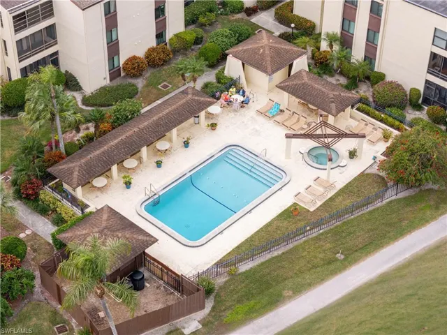 View of pool featuring a patio and a gazebo