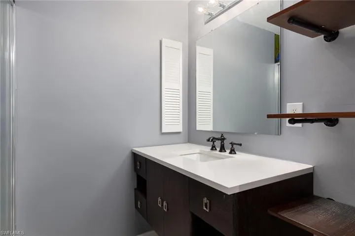 Bathroom featuring vanity