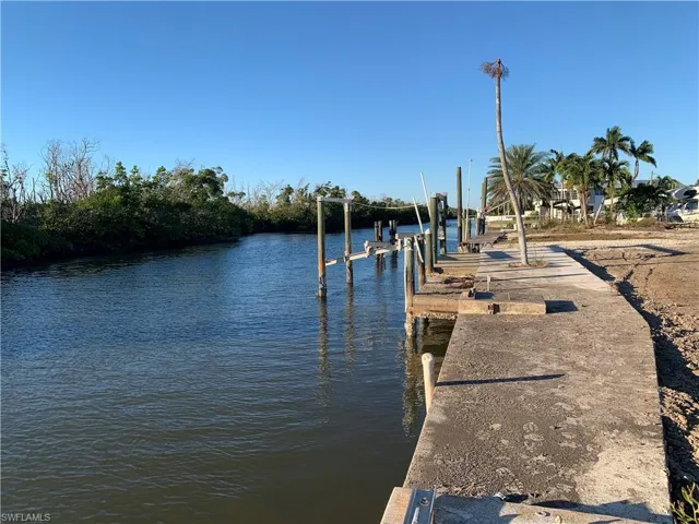 Dock area with a NW view down Cherry Canal.