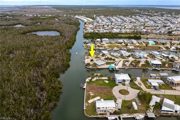 Aerial overview of property