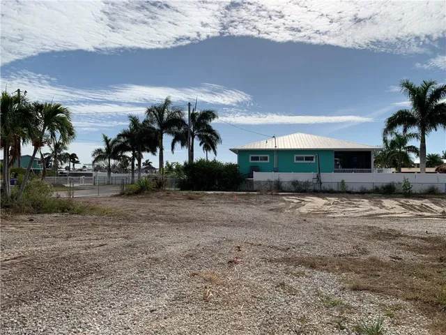 View across two large lots.