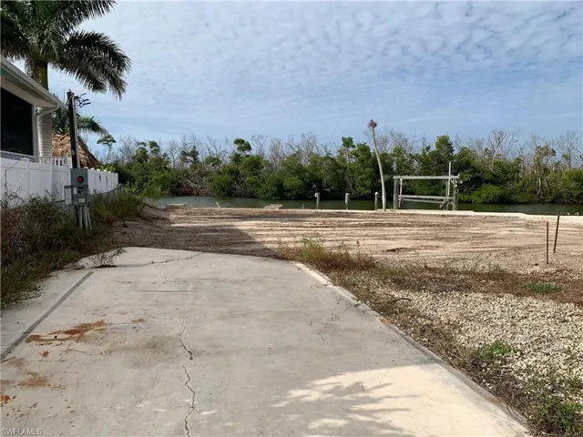 View from road to parking pad.