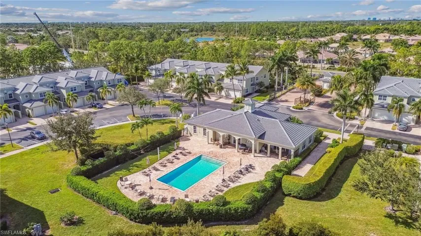 Birds eye view of property