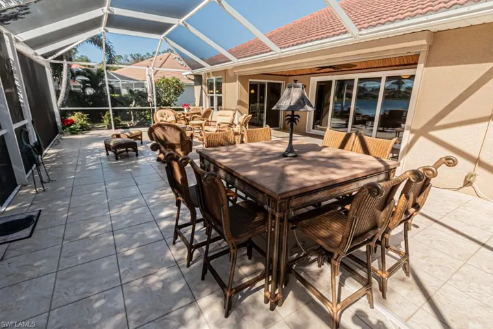 View of patio / terrace with glass enclosure