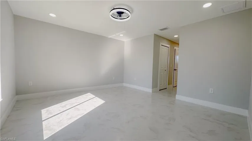 View of tiled empty room