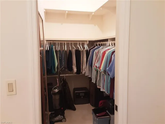 View of spacious closet