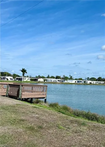 Dock with a water view