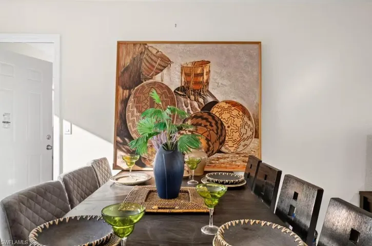 View of dining room