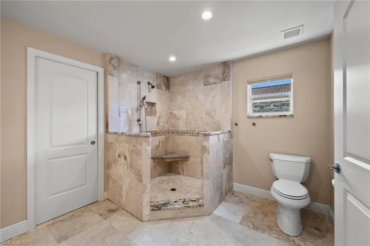 Tiled Shower in the Master Bath