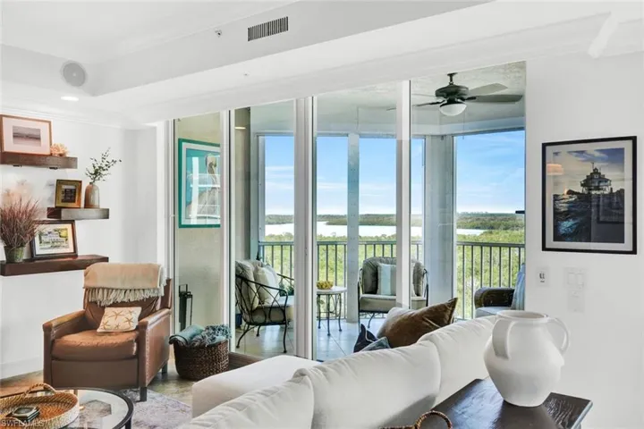 Living Room with Views of Turkey Bay & The Gulf