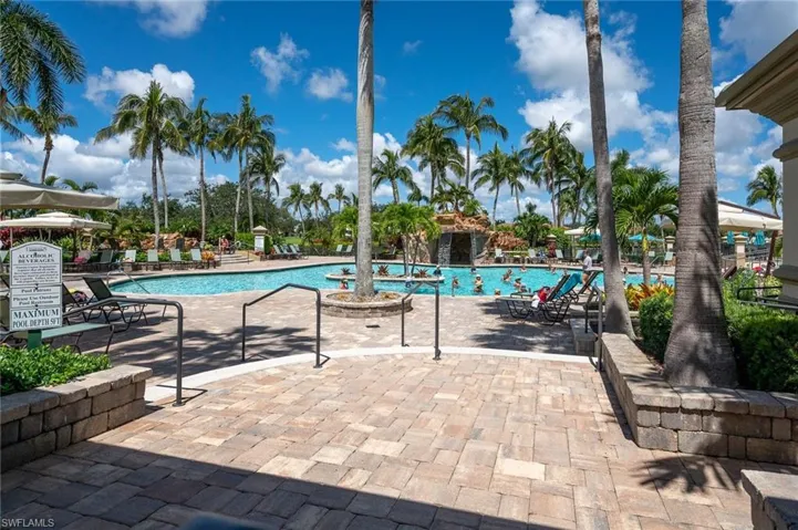 Legends Clubhouse Pool, spa and sun deck. Features a waterfall & Pub bar.