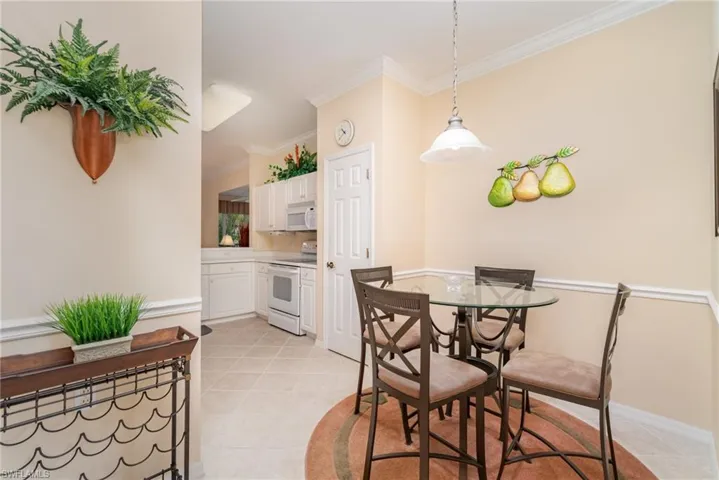 Spacious and open to the kitchen.