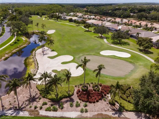 Aerial view of the Legends golf course within the community.