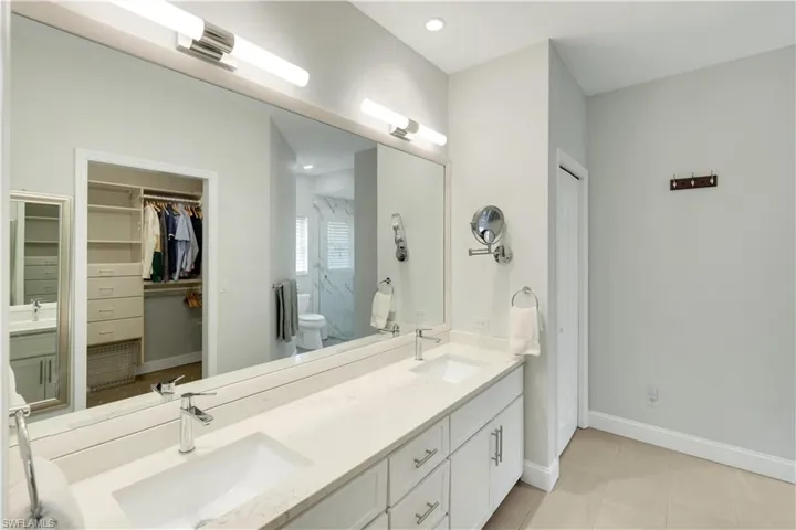 Primary Bath with Quartz counters and doubel sinks