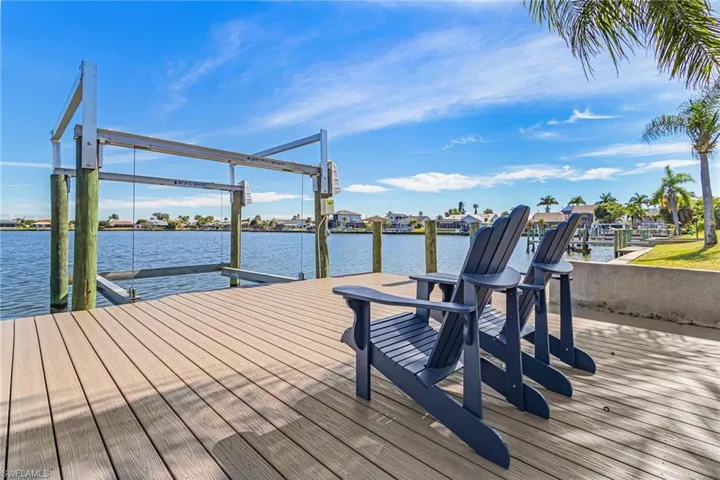 Dock with seating
