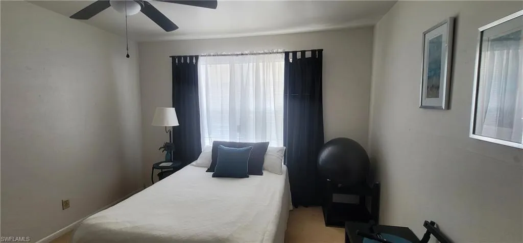Bedroom 2 with a ceiling fan