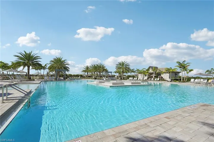Pool with a patio
