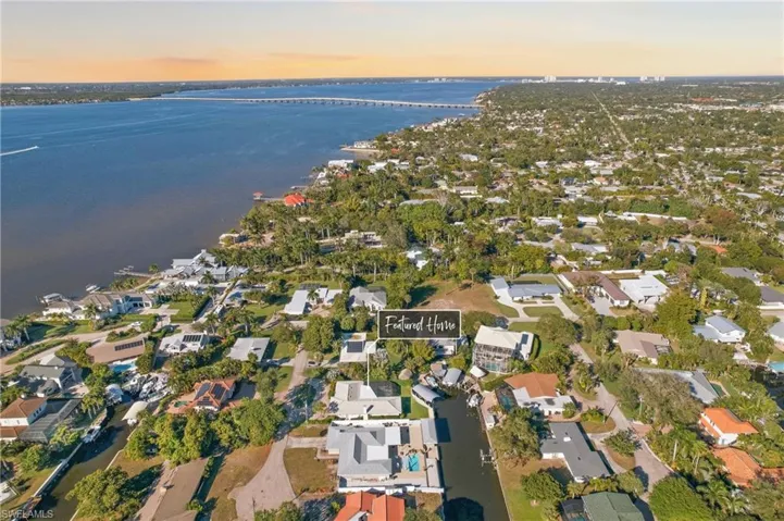 Aerial View of Neighborhood and Home