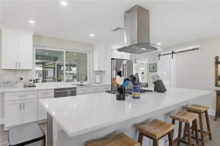 Kitchen complete with pass through to the Lanai.