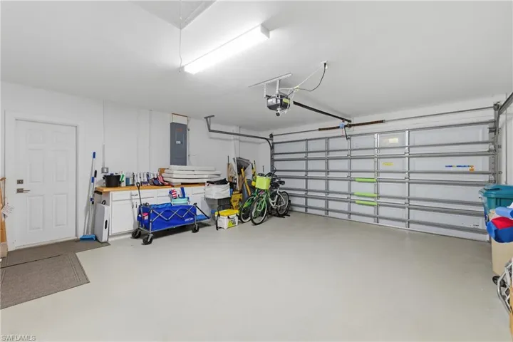 2 car garage with storage