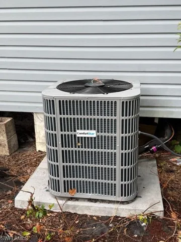 Exterior view of a central air condition unit