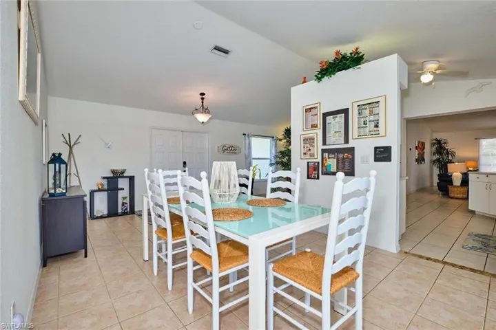Formal dining area for extra space