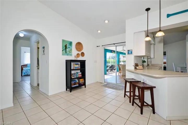 Kitchen with a breakfast bar