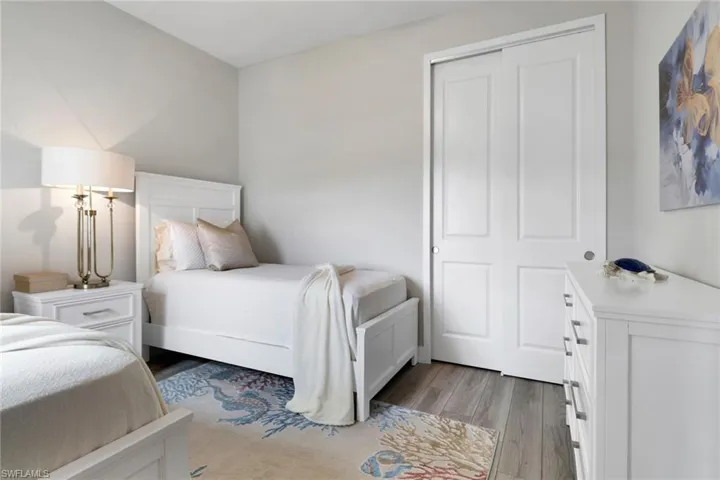 Bedroom featuring light wood-style floors