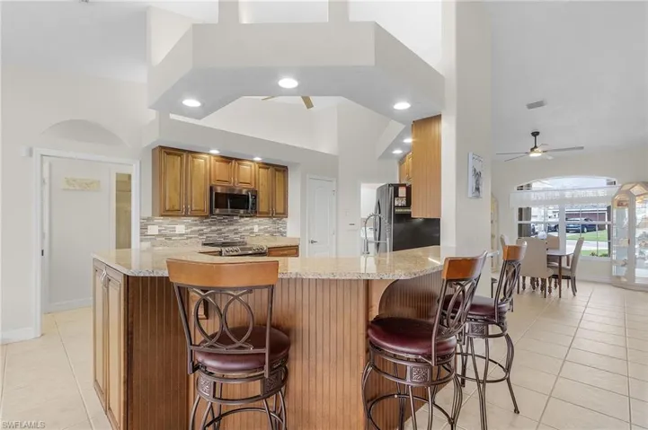 Newer LG Appliances, New Back-splash, New recessed lighting above and under cabinets.