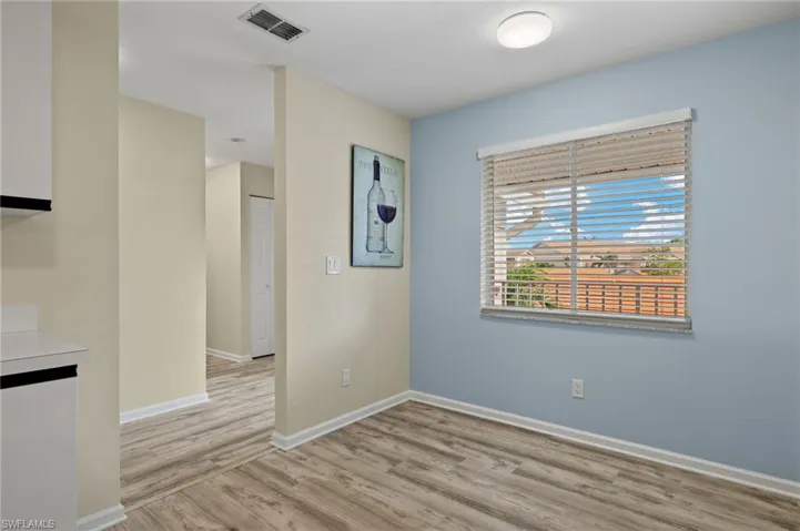 Empty room featuring light hardwood / wood-style floors