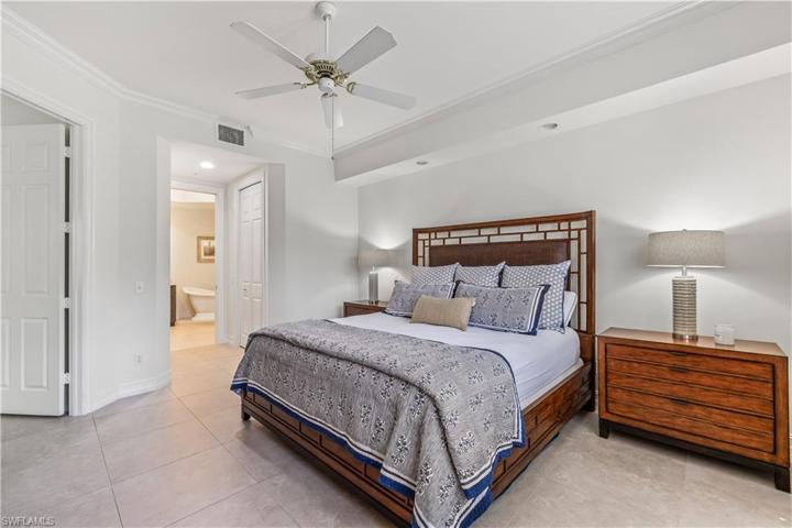 Master Bedroom with view into ensuite bath