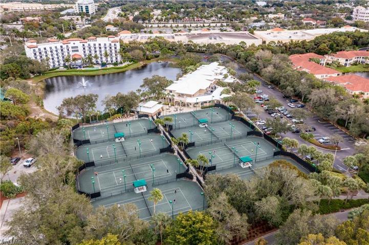 Pelican Bay Clubhouse and aerial view of amenities