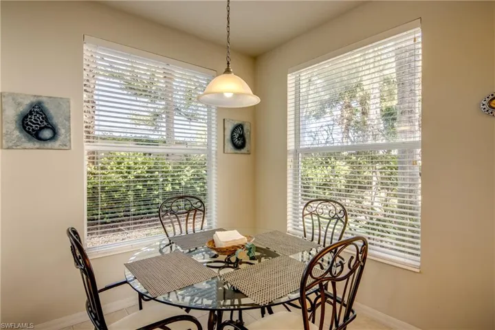Dining space with plenty of natural light