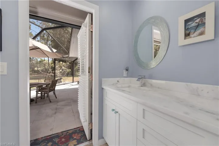 Bathroom off Pool area
