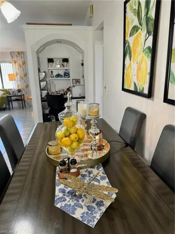 Dining space featuring hardwood / wood-style flooring