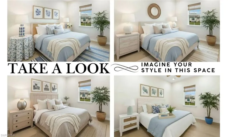 Bedroom featuring multiple windows and light wood-type flooring