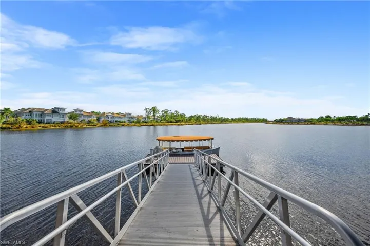 Dock featuring a water view