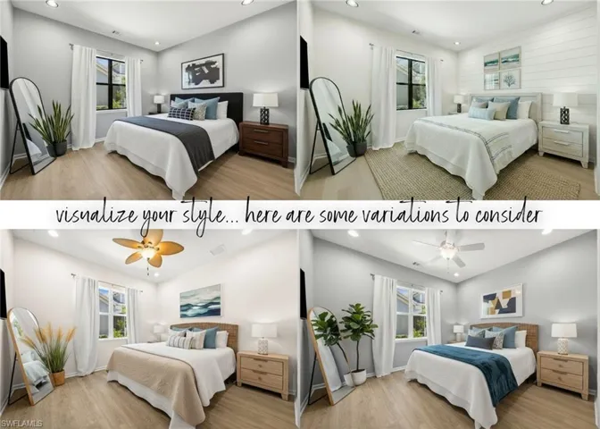 Bedroom featuring light wood-style floors and recessed lighting