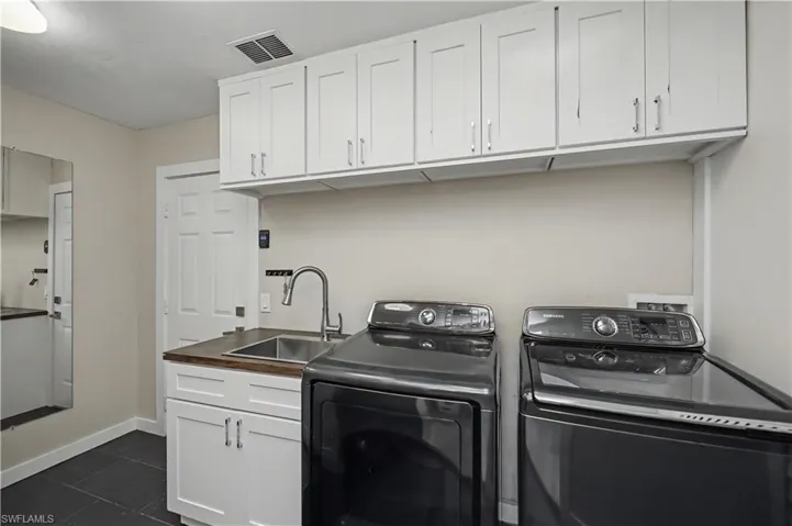 inside laundry room