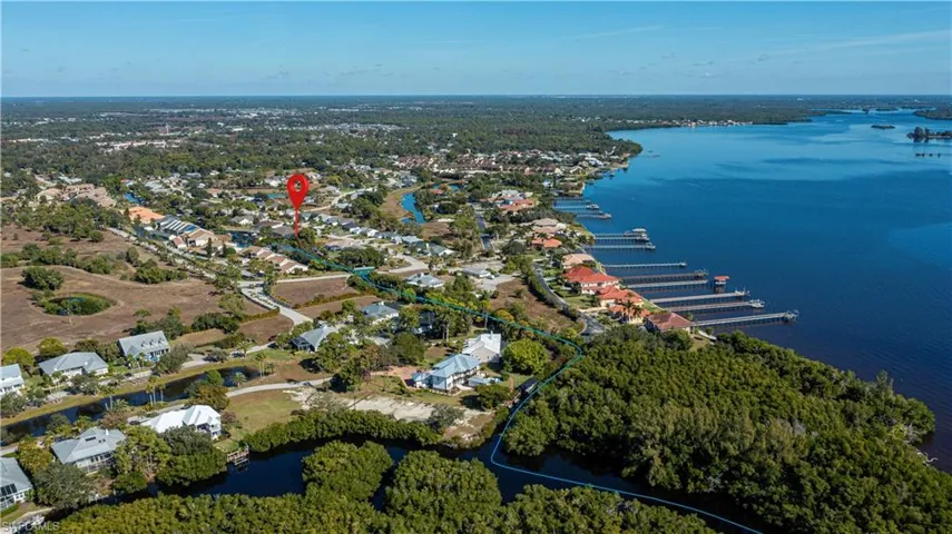aerial of the neighborhood