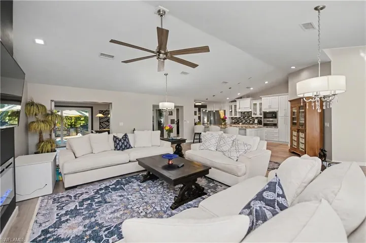 great room looking into kitchen