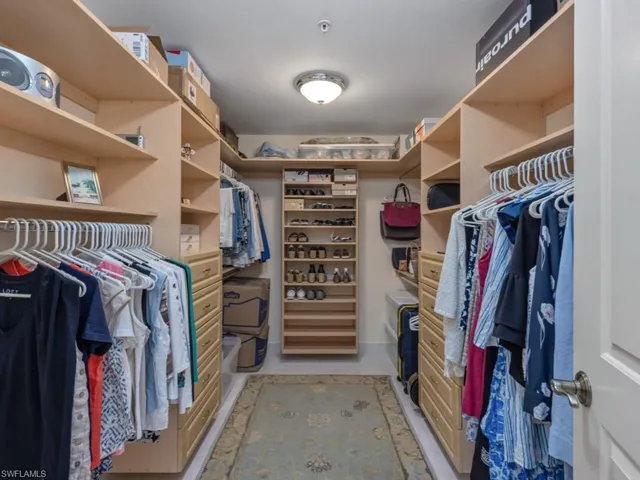View of spacious closet