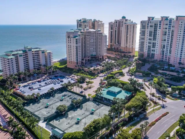View of urban area featuring a nearby body of water