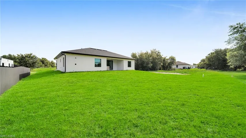View of green lawn