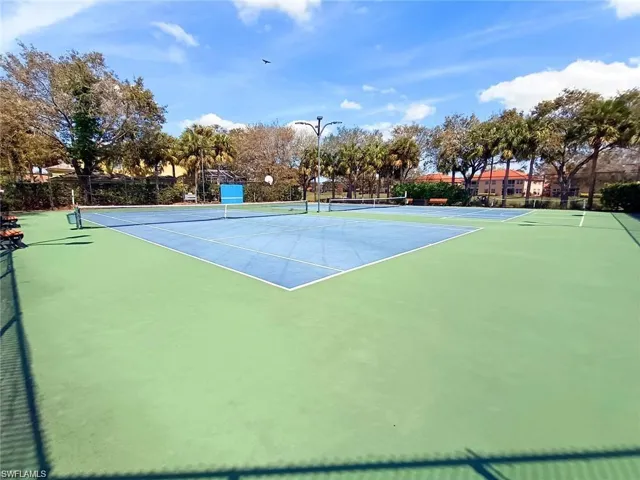 Pickleball and tennis court area