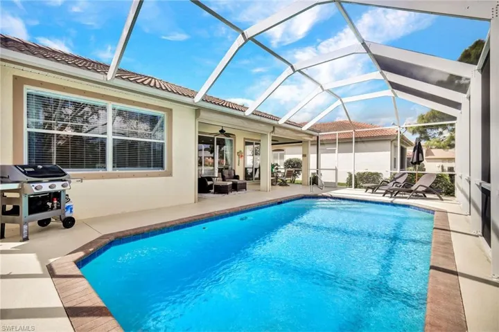 View of the pool and lanai.