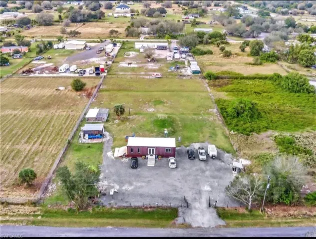 Aerial view featuring a rural view