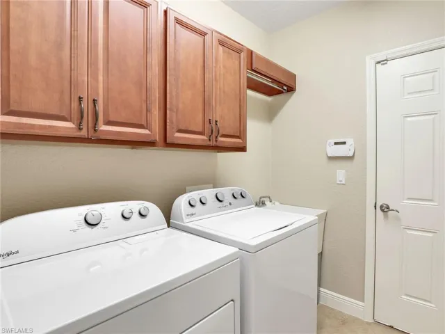 Maple Cabinetry, Washer, Dryer, Utility Sink